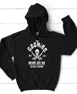 Distressed The Goonies Never Say Die hoodie