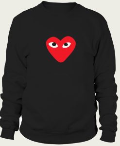 Heart with eyes sweatshirt