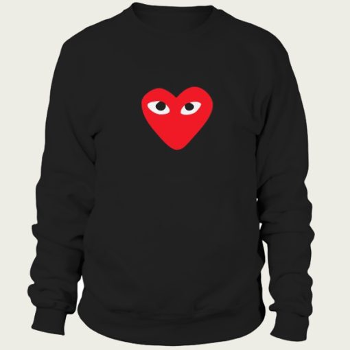 Heart with eyes sweatshirt