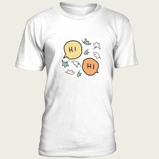 Heartstopper Hi With Leaves t-shirt