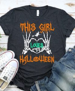 This Girls Loves Halloween t-shirt