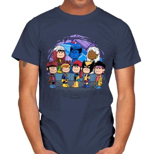 X-Men with this Peanuts parody t-shirt