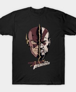 the Flash and Kratos from God of War t-shirt