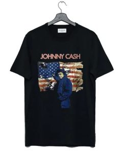 Johnny Cash USA Flag t-shirt