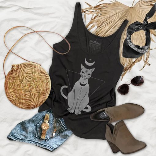 Lunar Cat tank top