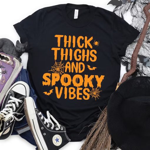 Thick Thighs Spooky Vibes t-shirt