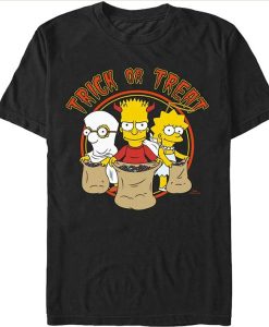 This Simpsons trick-or-treating on Halloween t-shirt