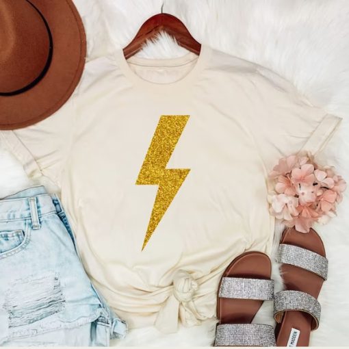 Gold Lightning Bolt t-shirt