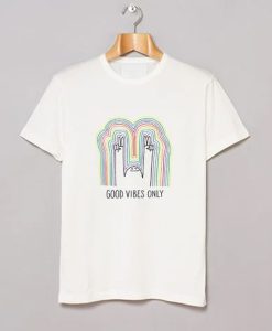 Good Vibes Only Rainbow t-shirt