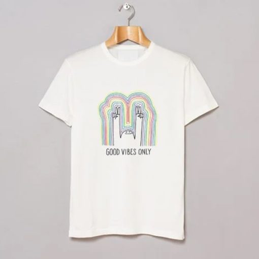 Good Vibes Only Rainbow t-shirt