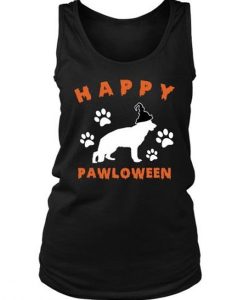 Happy Pawloween Halloween tank top