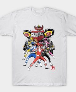 Power Rangers Sumi-e t-shirt