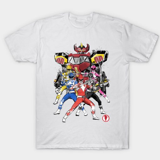 Power Rangers Sumi-e t-shirt