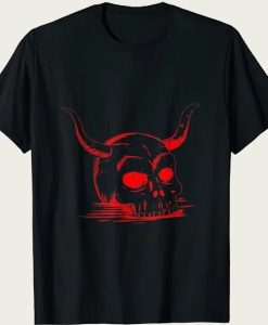 Satan Skull Satanic Skeleton Occult Gothic Satanist Goth t-shirt