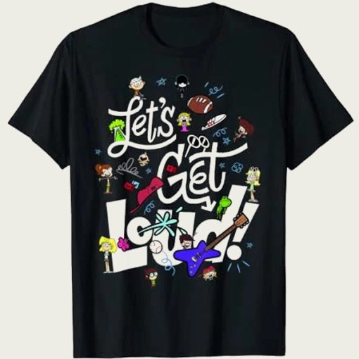 The Loud House Let’s Get Loud Character Collage t-shirt