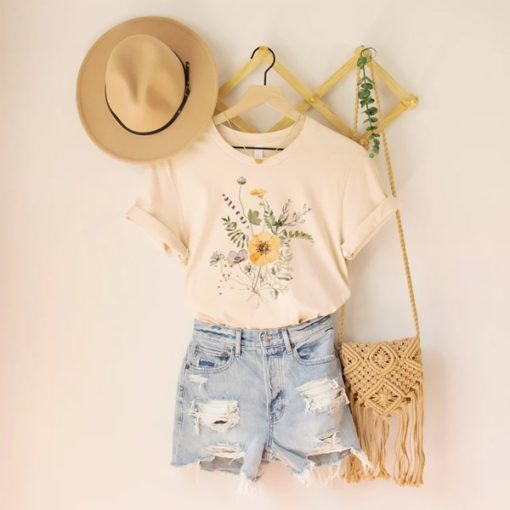 Vintage Style Wildflowers t-shirt