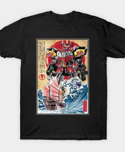 the Mighty Morphin Power Rangers Megazord t-shirt