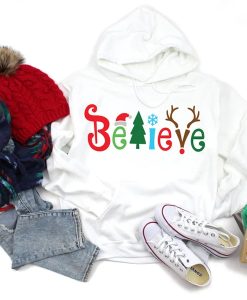 Believe Christmas hoodie