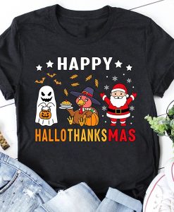 Happy Hallothanksmas t-shirt