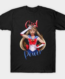 Sailor Moon with Girl Power t-shirt