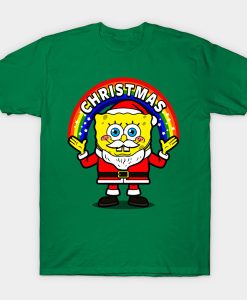 SpongeBob SquarePants with Santa Pants t-shirt