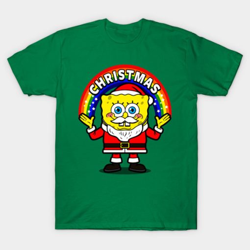 SpongeBob SquarePants with Santa Pants t-shirt