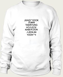 jung kook and friend bts sweatshirt