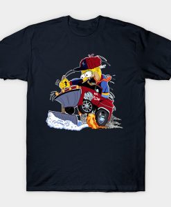 the Simpsons with Plow Fink t-shirt