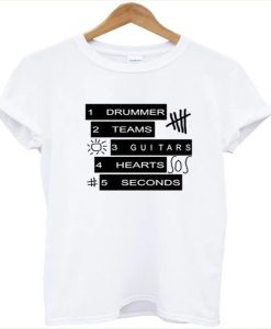 5sos Drummer Teams t-shirt