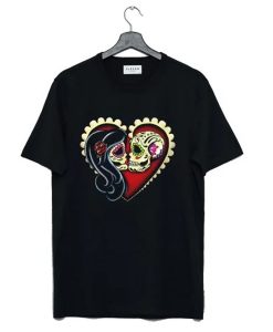 Ashes Dia de los Muertos Couple Day of the Dead Sugar Skull Lovers t-shirt