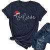 Christmas Believe Hat t-shirt