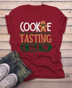 Christmas Cookie Tasting Crew Matching Xmas t-shirt