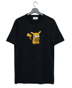 Funny Face Homer Simpson Pikachu t-shirt