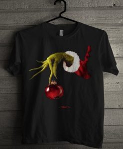 Grinch Hand With Broken Ornament t-shirt