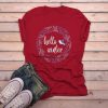 Hello Winter Beautiful Wreath t-shirt