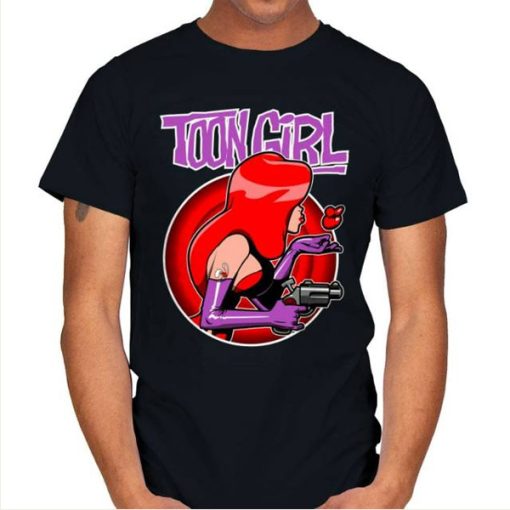 Jessica Rabbit withTOON GIRL t-shirt