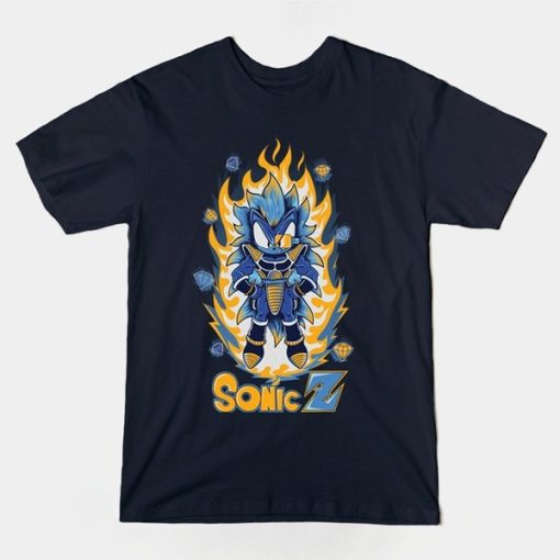 Sonic Z-the most powerful hedgehog t-shirt