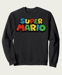 Super Mario Colorful Game Logo sweatshirt