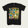 The Simpsons Springfield Group Montage Bart Homer t-shirt