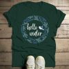 Wreath Hello Winter t-shirt