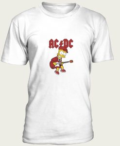 bart simpson ac dc t-shirt