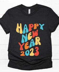 retro Happy New Year 2023 t-shirt