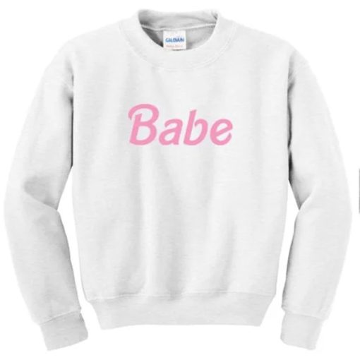 BABE Barbie Font sweatshirt