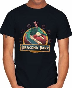 Dragon Ball with this Jurassic Park logo parody t-shirt