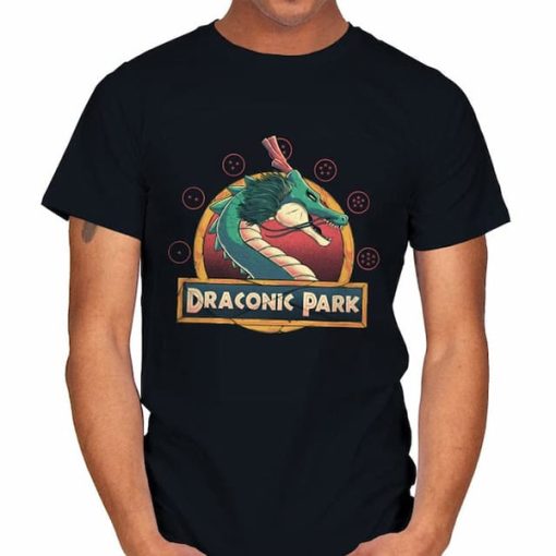 Dragon Ball with this Jurassic Park logo parody t-shirt