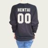 Hentai 00 Back Printed sweatshirt