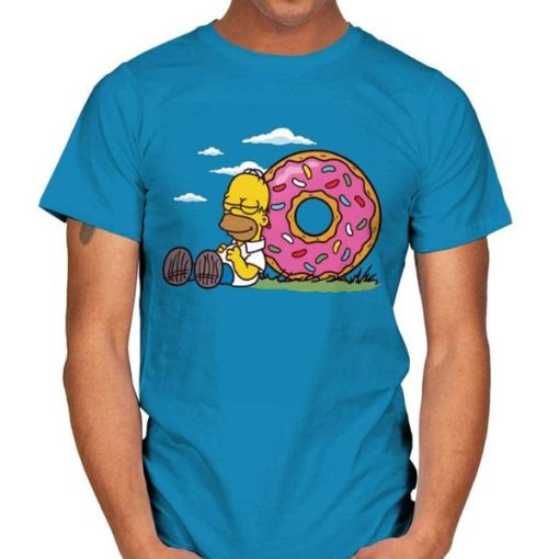 Homer Simpson with HOMERNUTS t-shirt