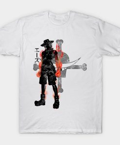 Portgas D Ace from one piece t-shirt