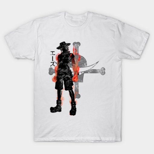 Portgas D Ace from one piece t-shirt