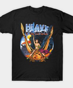 Princess Leia with this Heavy Metal parody t-shirt